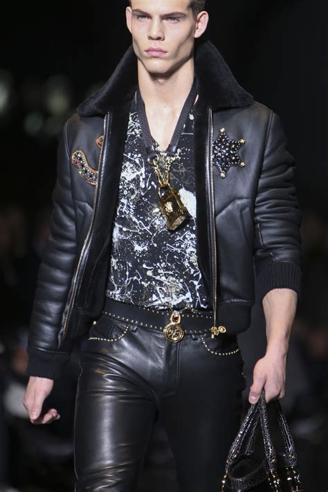 versace pink leather jacket|Versace leather jacket men's.